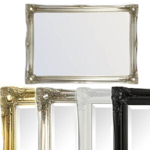 ornate mirror in silver gold black or white 1